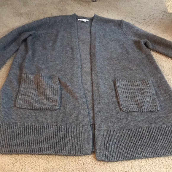 🌸NEW🌸 Amazon Essentials Grey Long Cardigan with Pockets - Picture 7 of 11